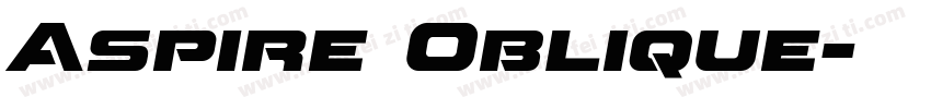 Aspire Oblique字体转换